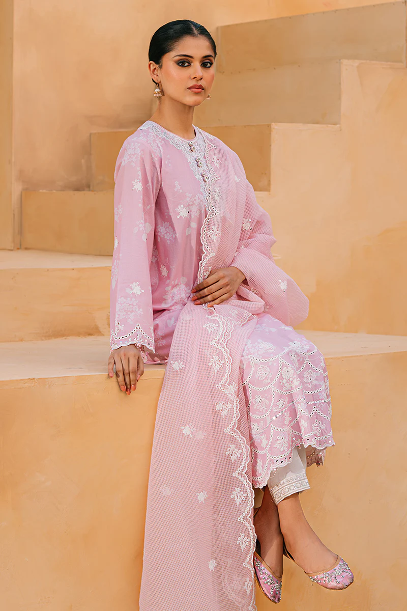 PINK BREEZE- 2PC (SHIRT & DUPATTA) - Image 4