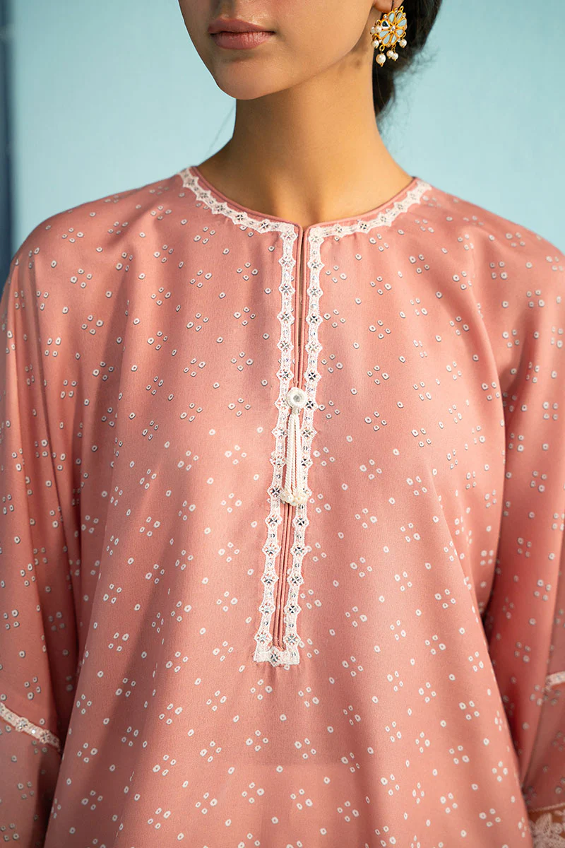 PINK SALT PRINTED LAWN SHIRT - Image 2