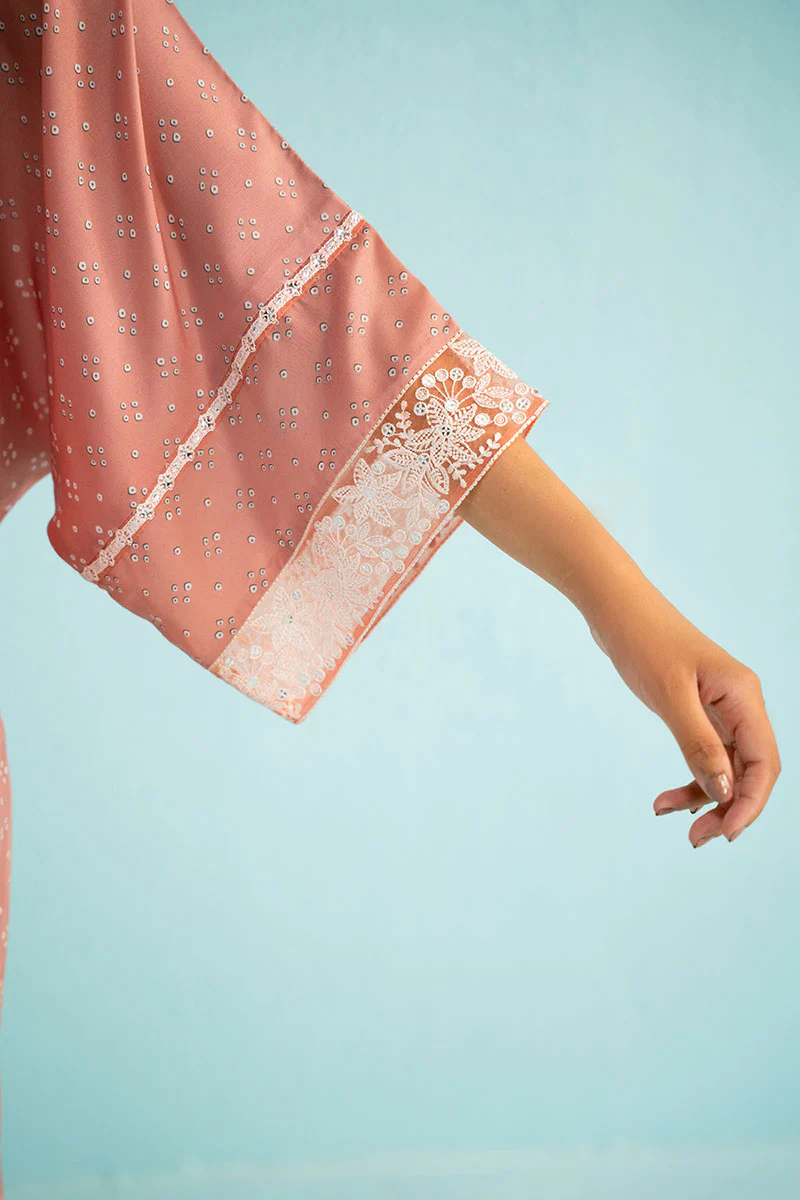 PINK SALT PRINTED LAWN SHIRT - Image 4