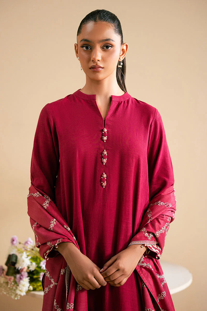 PLUSH PINK-2 PC (SHIRT & DUPATTA) - Image 3