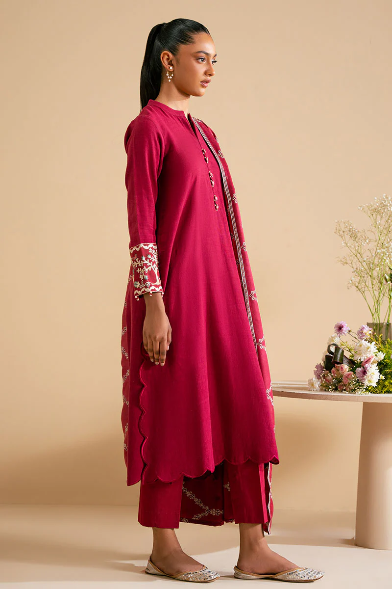 PLUSH PINK-2 PC (SHIRT & DUPATTA) - Image 5
