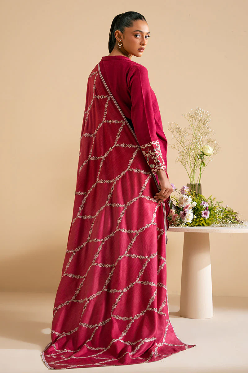 PLUSH PINK-2 PC (SHIRT & DUPATTA) - Image 6
