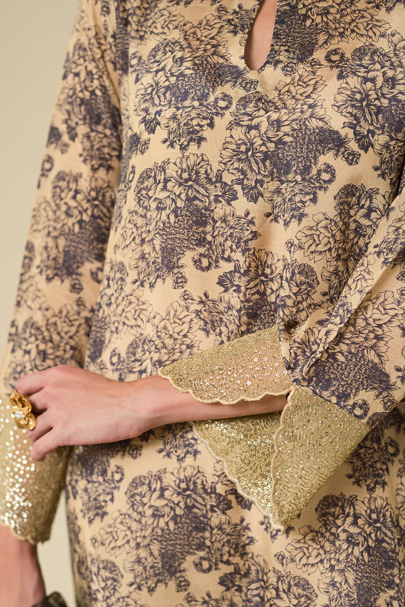 PRAIRIE SAND-2PC (SHIRT & DUPATTA) - Image 2