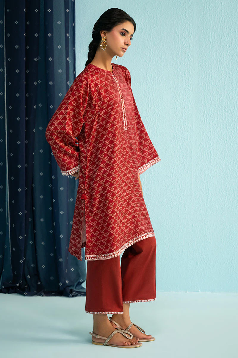 RED ALLURE-2PC (SHIRT & TROUSER) - Image 3