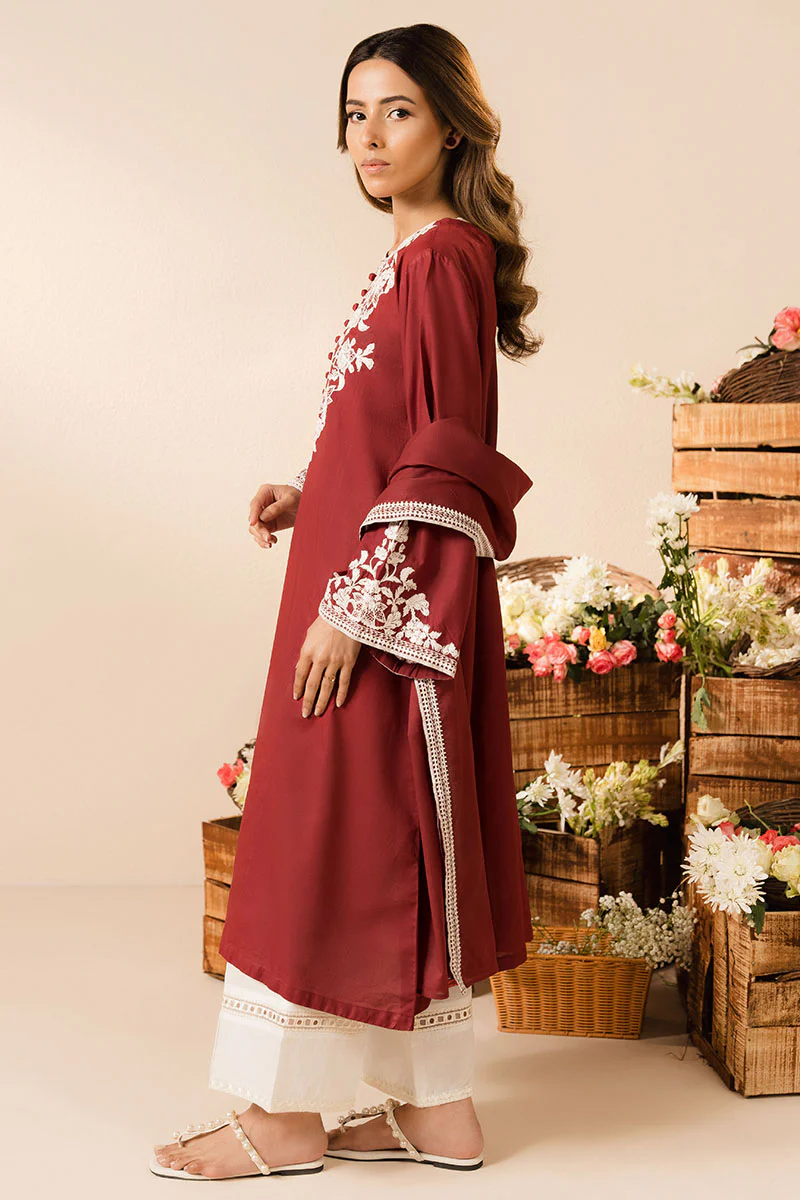 RUBY RADIANCE-2PC (SHIRT & DUPATTA) - Image 3