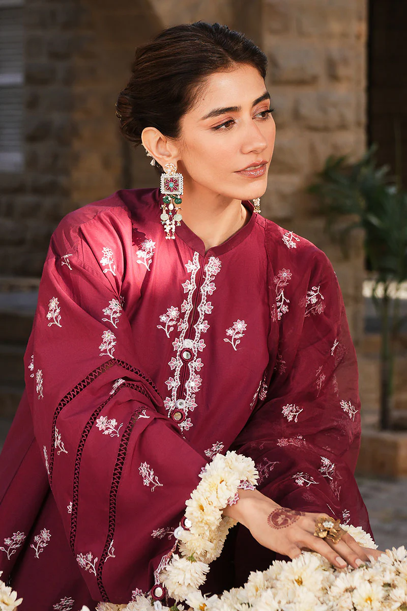 RUBY ROUGE-3PC (SHIRT, TROUSER & DUPATTA) - Image 6