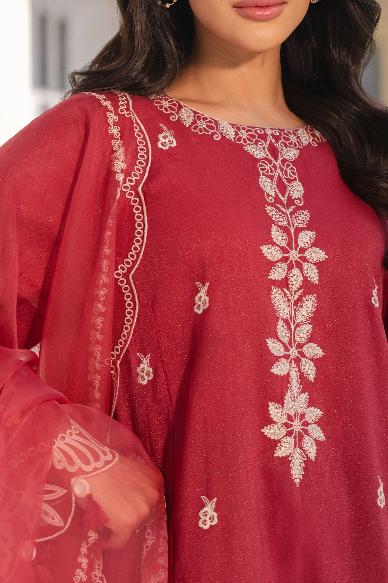 RUST EMBER-2PC (SHIRT & DUPATTA) - Image 2