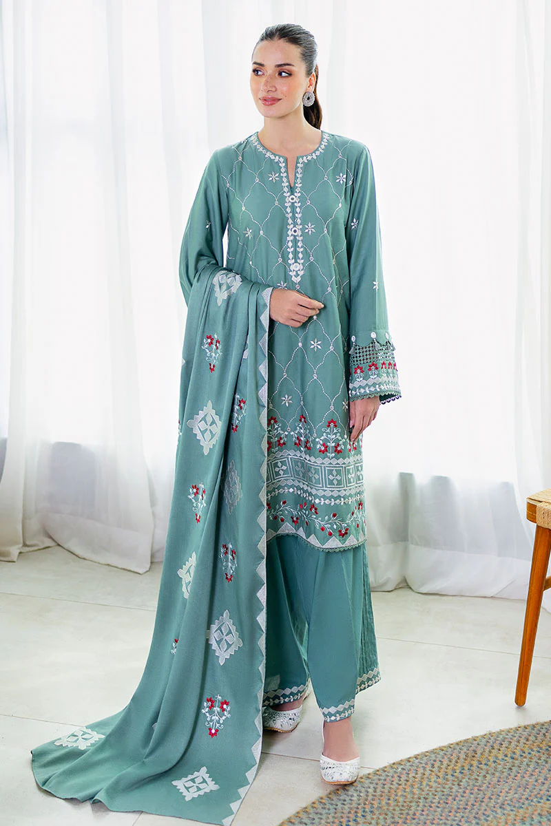 SAGE LOOM-3PC (SHIRT, TROUSER & DUPATTA) - Image 2