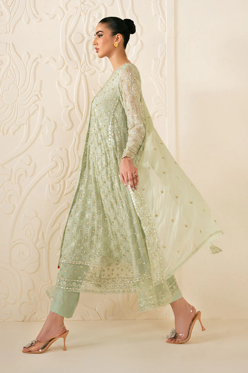 SAGE SERENITY-3PC (SHIRT, TROUSER & DUPATTA) - Image 5