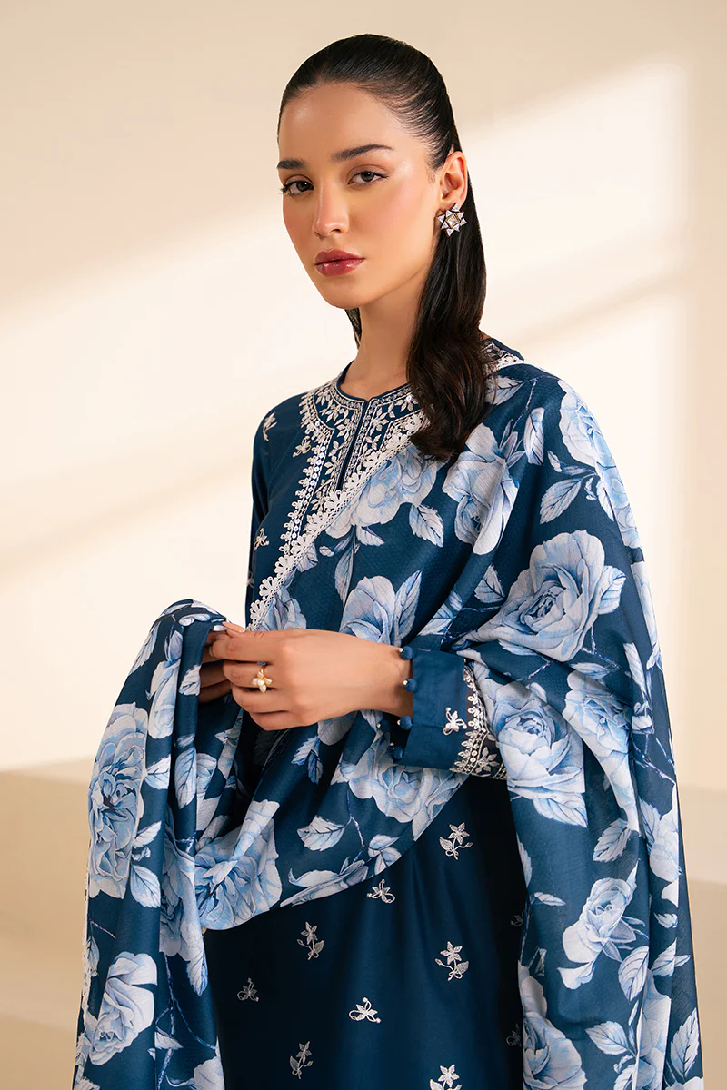 SAPPHIRE BLUE-2 PC (SHIRT & DUPATTA) - Image 7