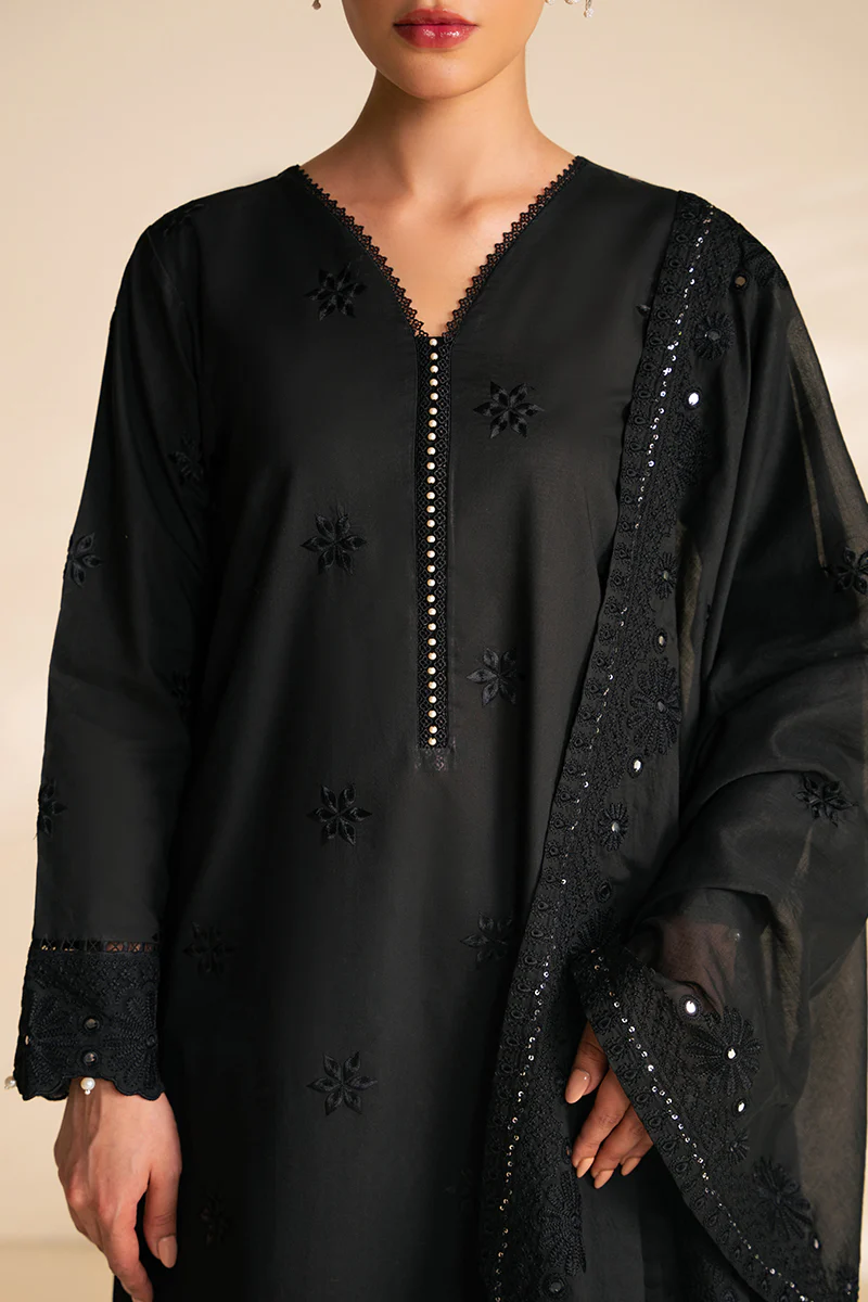 SHADOW NOIR-2 PC (SHIRT & DUPATTA) - Image 3