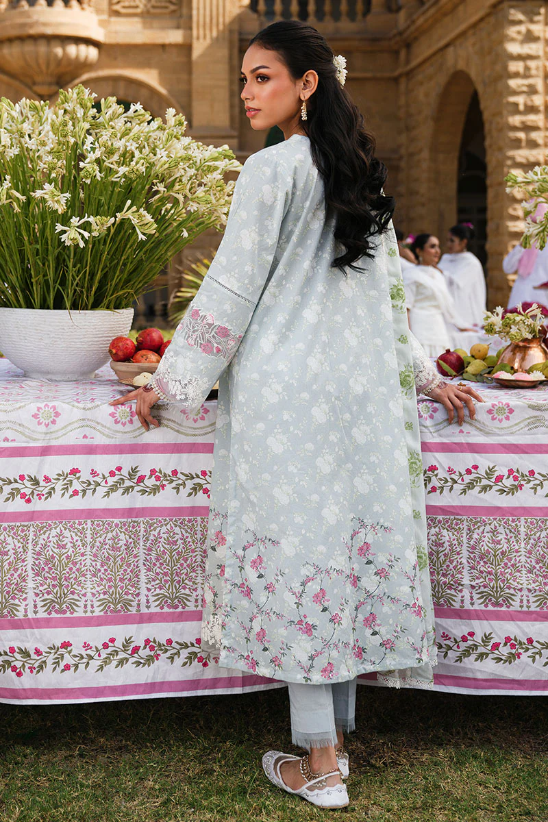 SUMMER SKY-3PC (SHIRT, TROUSER & DUPATTA) - Image 7