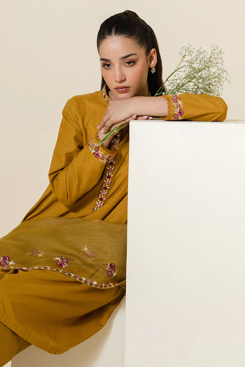 SUNSET GOLD-2 PC (SHIRT & DUPATTA) - Image 5