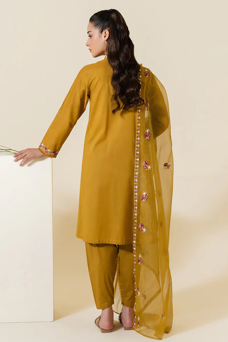 SUNSET GOLD-2 PC (SHIRT & DUPATTA) - Image 8