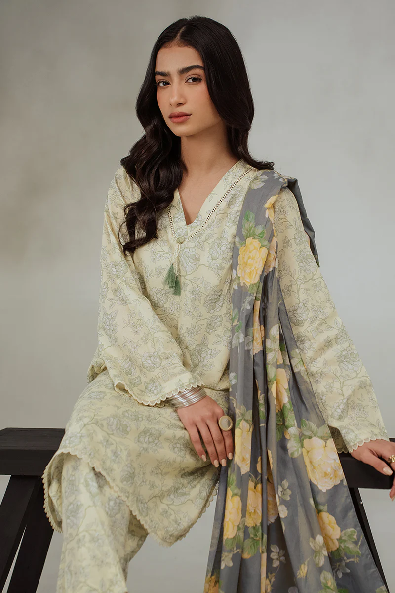 TENDER CARNATION-3 PIECE (SHIRT & DUPATTA) - Image 3