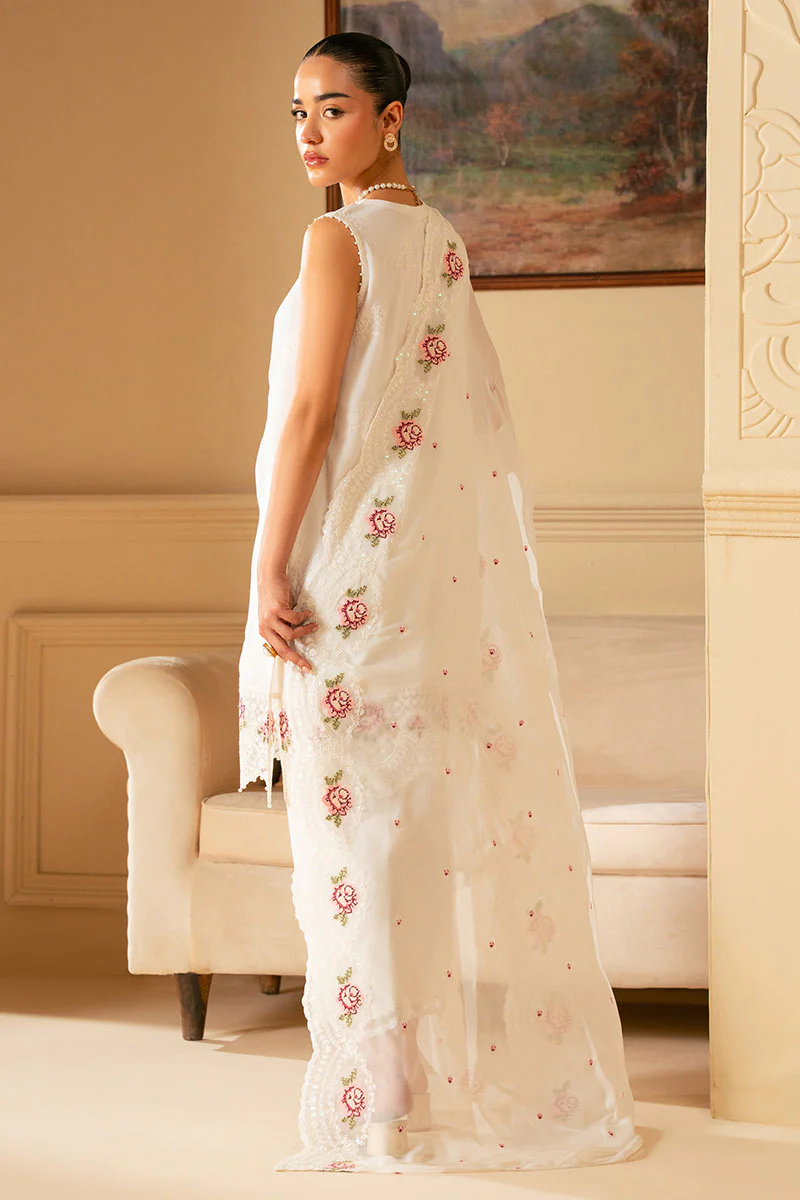 WHITE WHISPER-3PC (SHIRT, TROUSER & DUPATTA) - Image 6