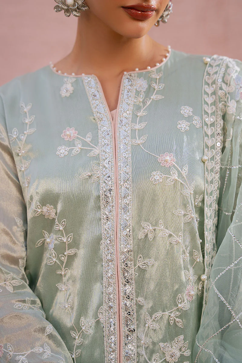 WHISPER DEW-3PC TISSUE EMBROIDERED PRET - Image 3