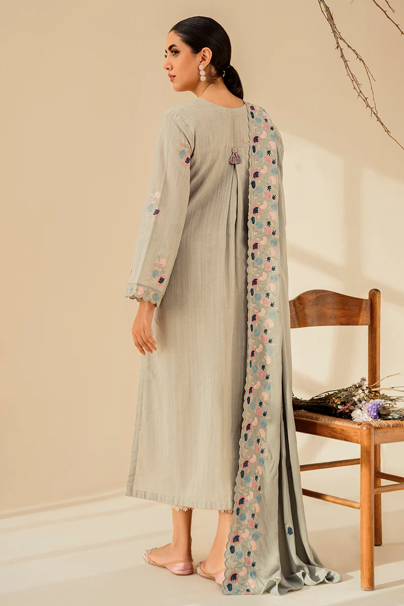 SAFFRON TALE-2PC (SHIRT & DUPATTA) - Image 3
