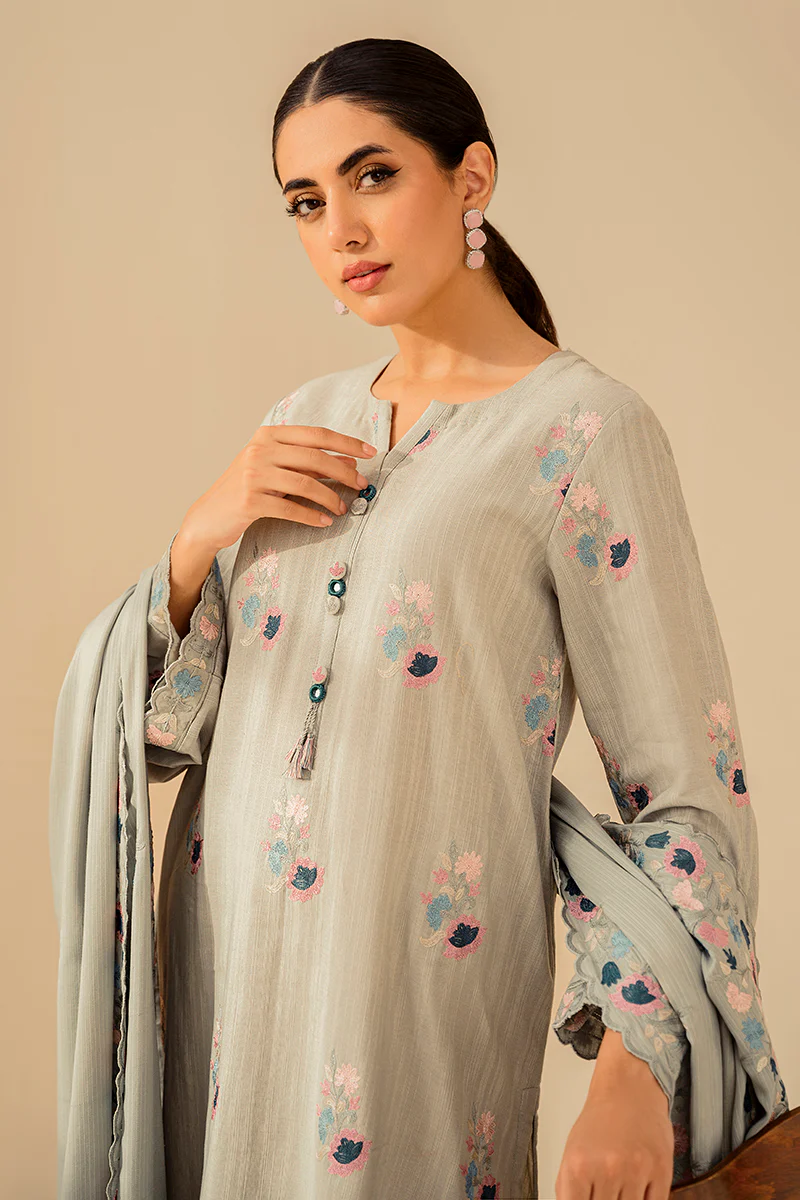 SAFFRON TALE-2PC (SHIRT & DUPATTA) - Image 5