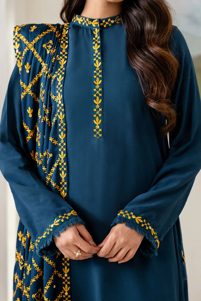 SAGE BLUE-2PC(SHIRT & DUPPATA) - Image 3