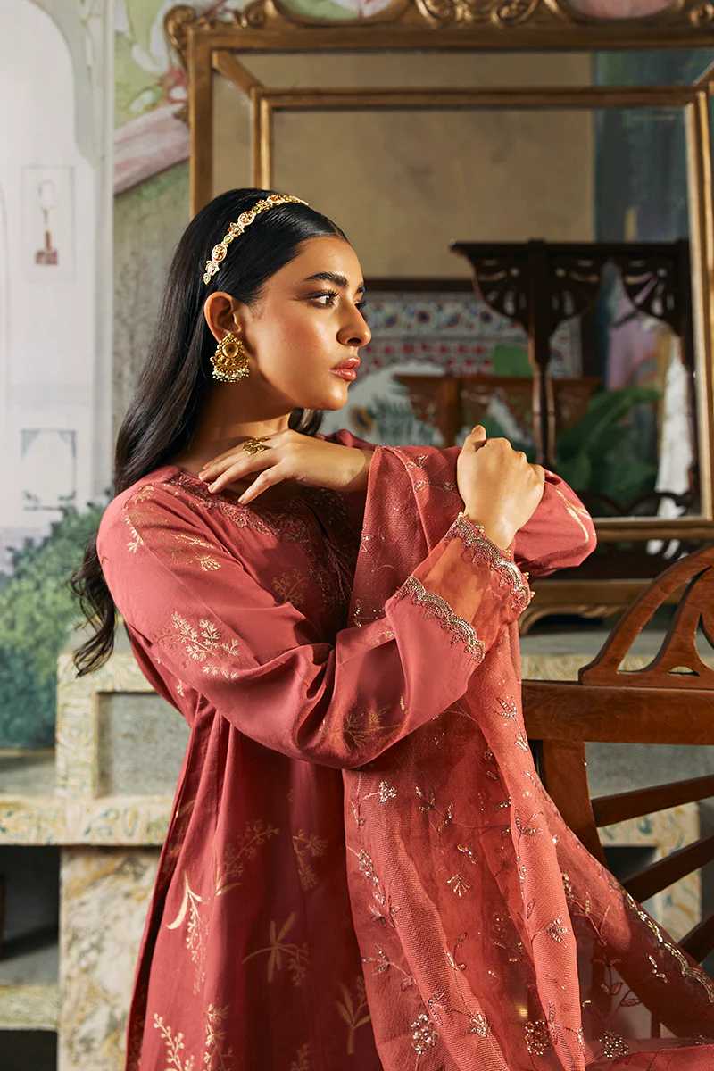 SANGEETA-2 PIECE JACQUARD EMBROIDERED SUIT - Image 4