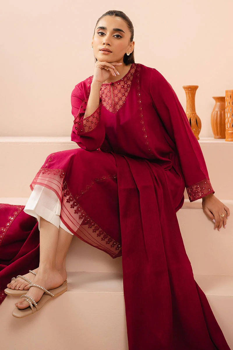 SANGRIA ALLURE-2 PC (SHIRT & DUPATTA) - Image 3