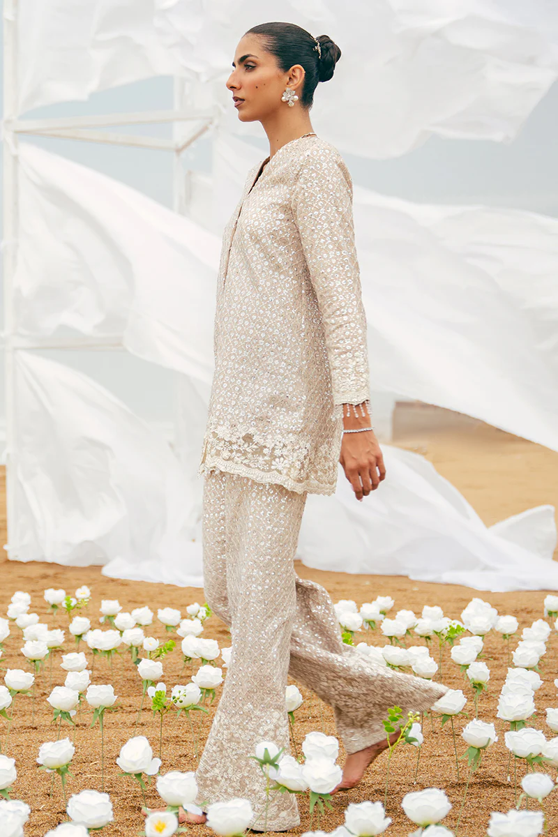 SCINTILLATING CRYSTAL-2PC SILK EMBROIDERED PRET - Image 5