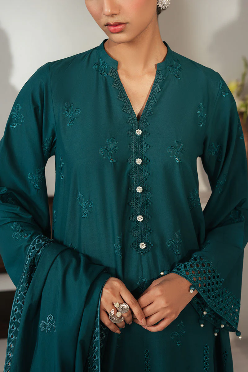SHADED GEM-3PC (SHIRT,TROUSER & DUAPTTA) - Image 2