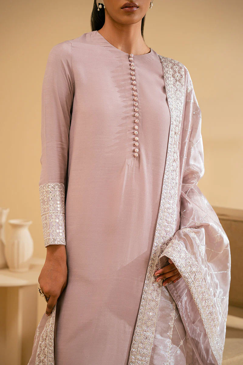 SHELL PINK-2PC (SHIRT & DUPATTA ) - Image 4