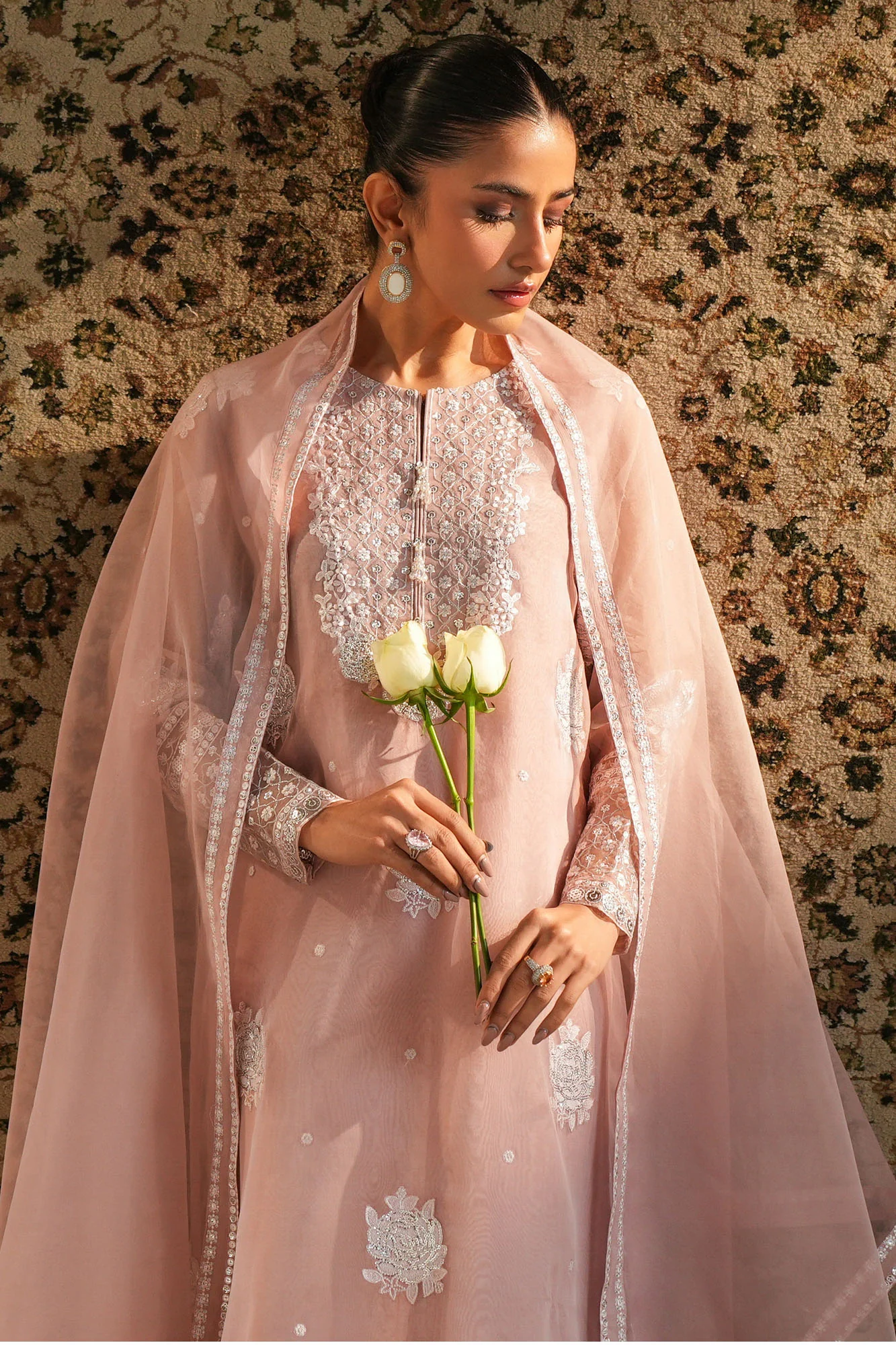 SILVER ROSE-2PC (SHIRT & DUPATTA) - Image 2