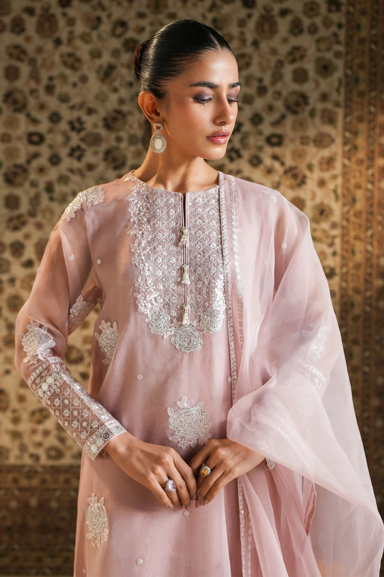 SILVER ROSE-2PC (SHIRT & DUPATTA) - Image 6