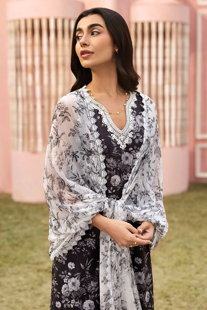SOMBER ESCAPE-3PC PRINTED LAWN SUIT - Image 6