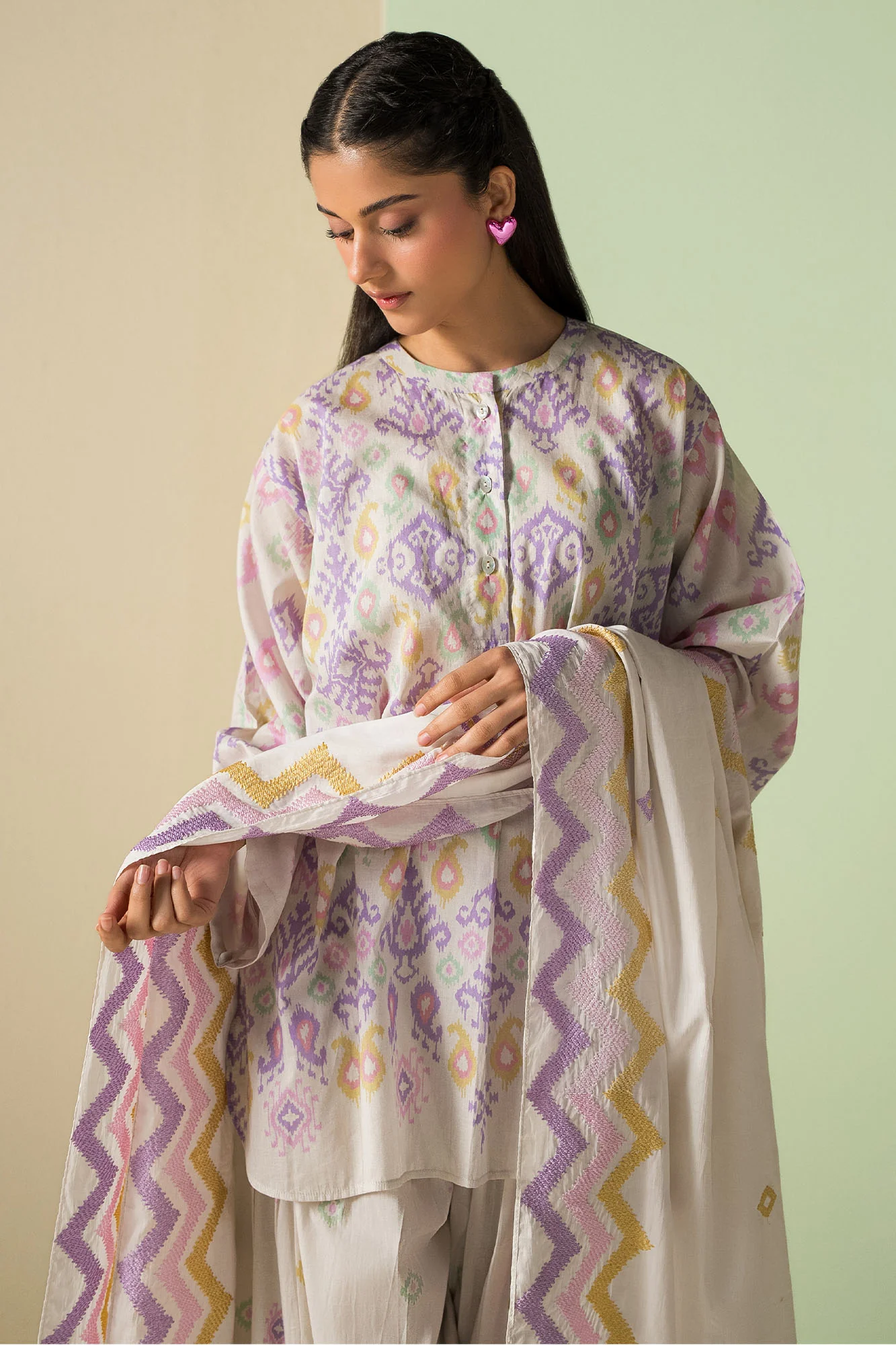 SPRING FRIZZ-3PC (SHIRT, TROUSER & DUPATTA) - Image 4