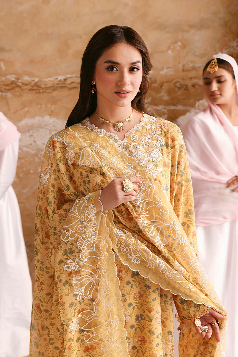 SUNLIT HUE-3PC PRINTED LAWN SUIT - Image 3