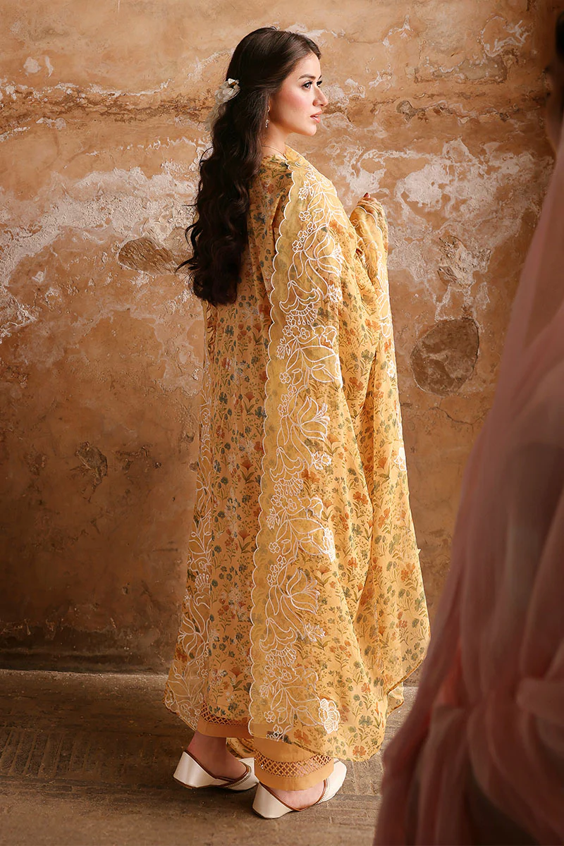 SUNLIT HUE-3PC PRINTED LAWN SUIT - Image 6