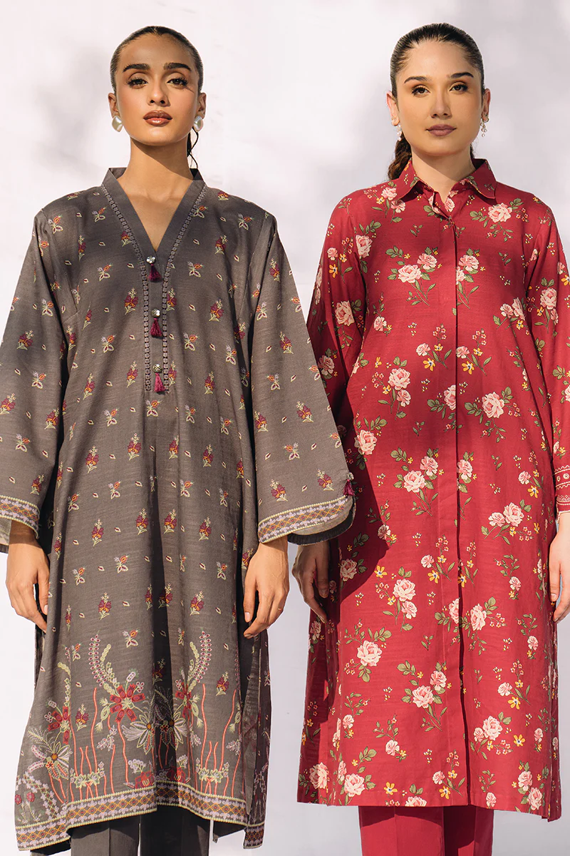 SYLVAN FLECK-2PC KHADDAR SUIT - Image 4