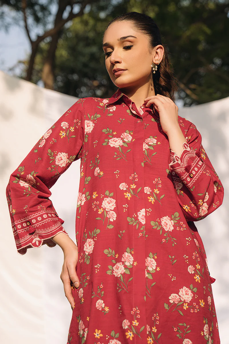 SYLVAN FLECK-2PC KHADDAR SUIT - Image 5