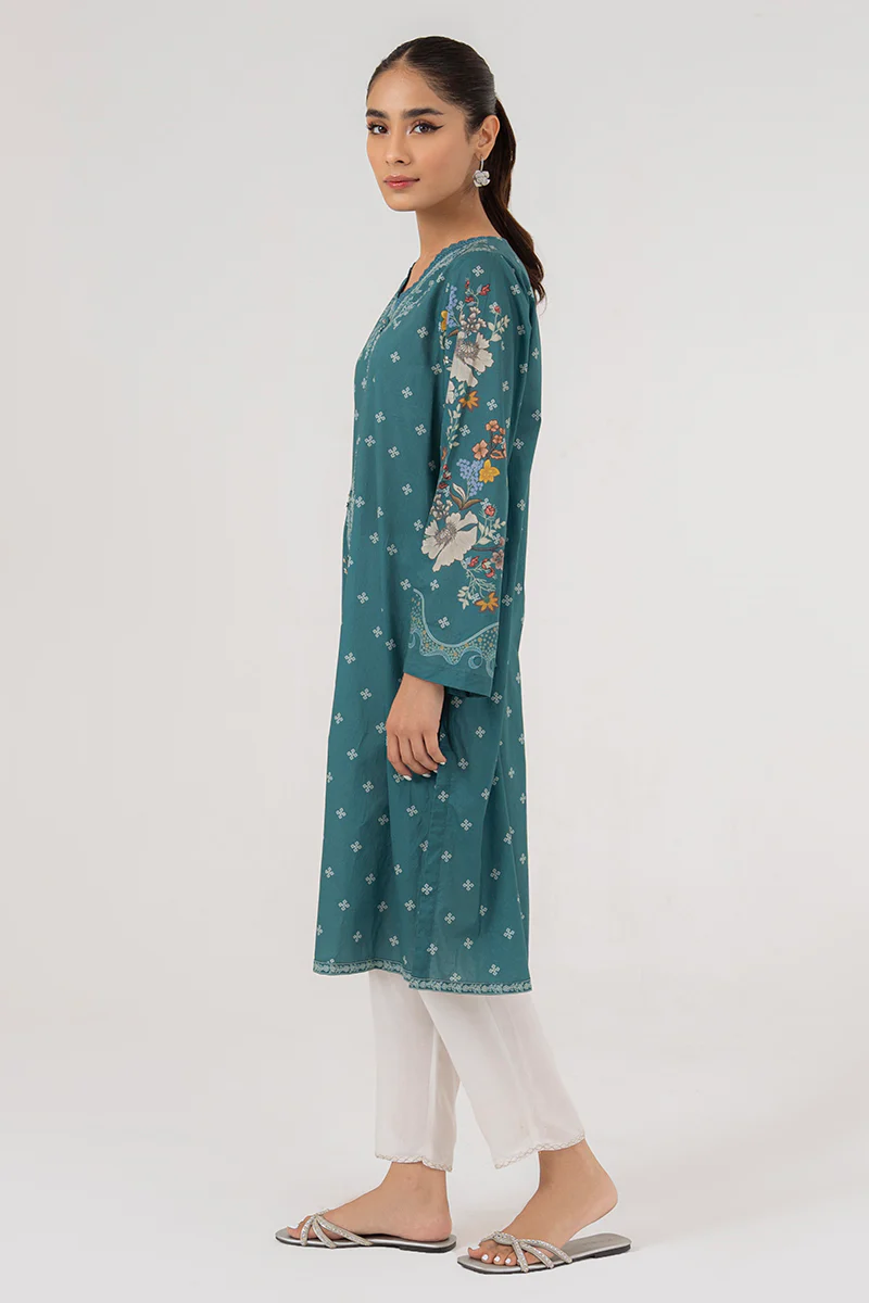 SYLVAN TEAL LAWN SHIRT - Image 2