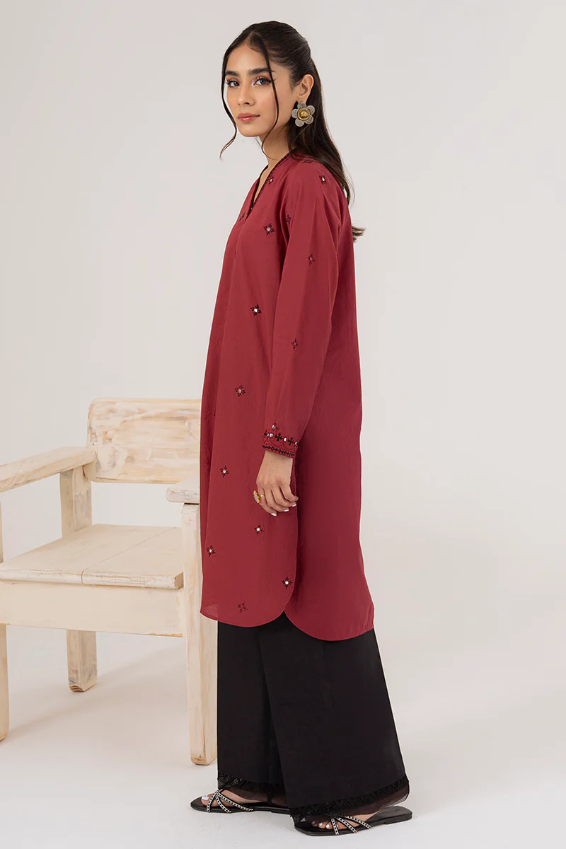 VERMILION EMBROIDERED SHIRT - Image 4