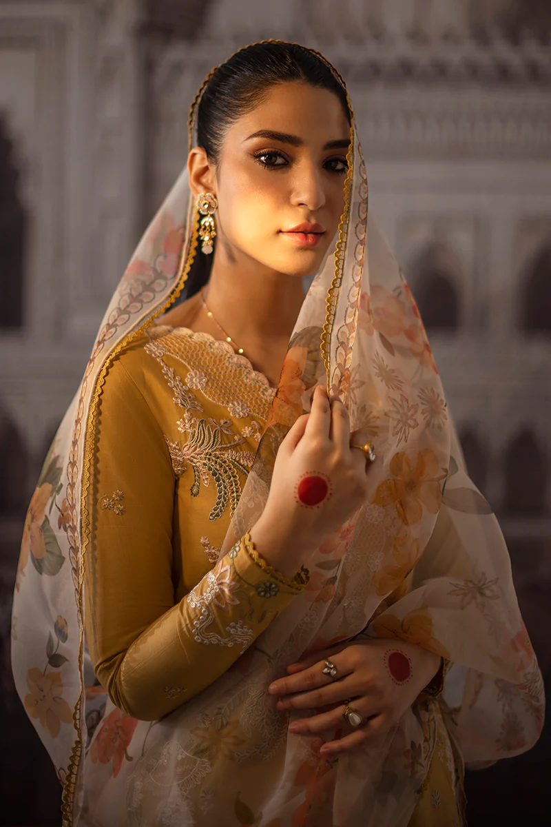 VIGOUR FLORET-3PC EMBROIDERED LAWN SUIT - Image 3