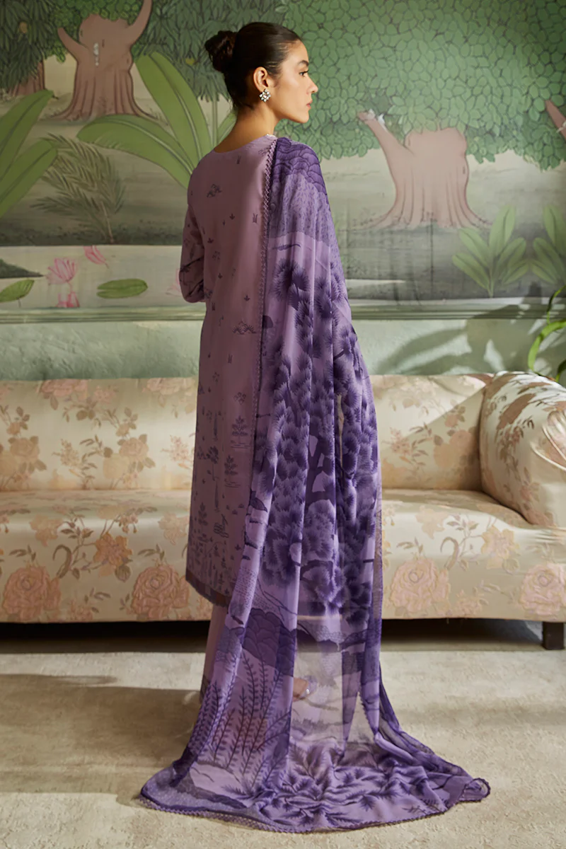 VIOLA PROFUSE-3PC (SHIRT, DUPATTA & TROUSER) - Image 2