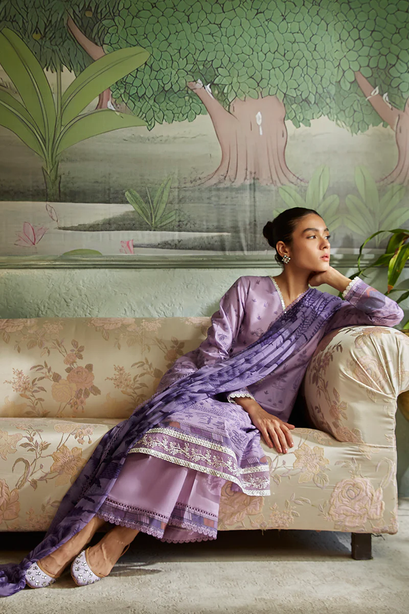VIOLA PROFUSE-3PC (SHIRT, DUPATTA & TROUSER) - Image 4