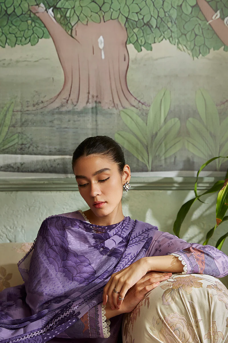 VIOLA PROFUSE-3PC (SHIRT, DUPATTA & TROUSER) - Image 5