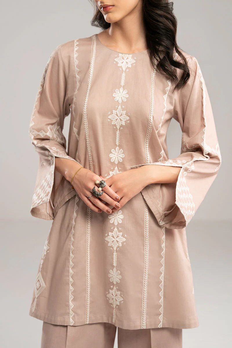 WHEAT WHITE-2PC (SHIRT & TROUSER) - Image 4