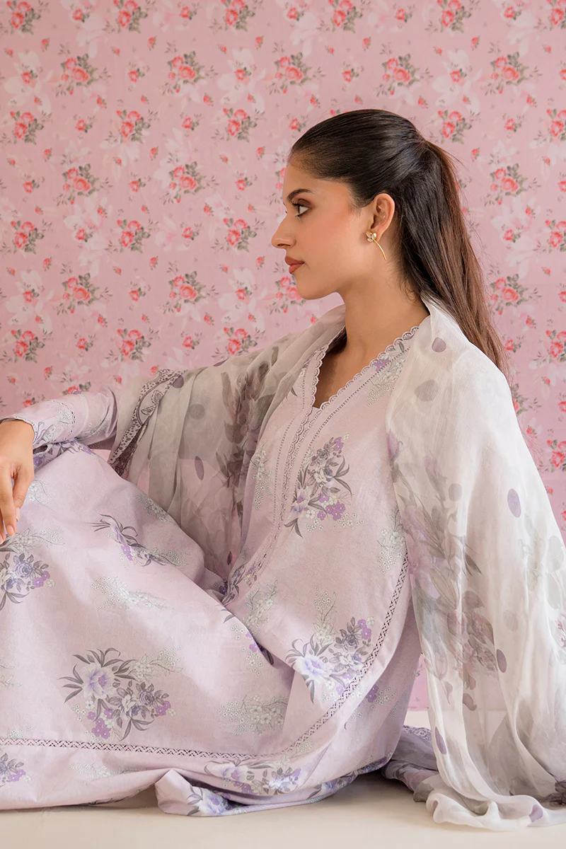 WINSOME ORCHID-3PC PRINTED LAWN SUIT - Image 6